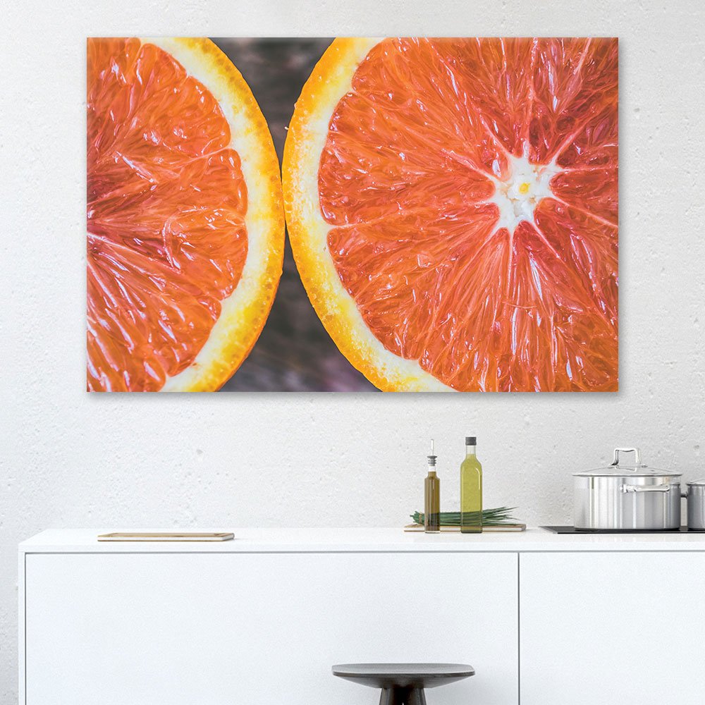 orange slices in fruit themed kitchen decor