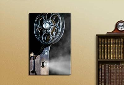 showing an old movie reel