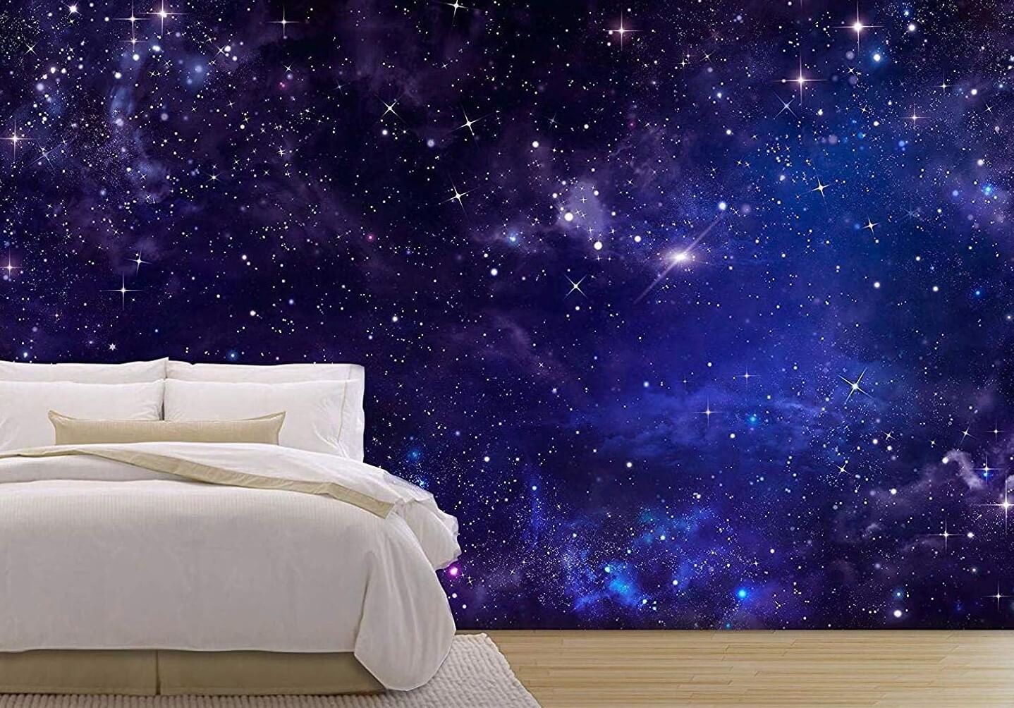 wall mural showing the night sky