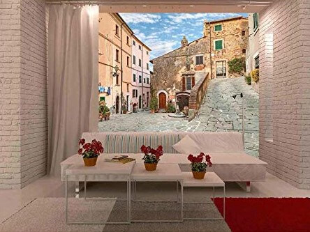 featuring scene of old town italy