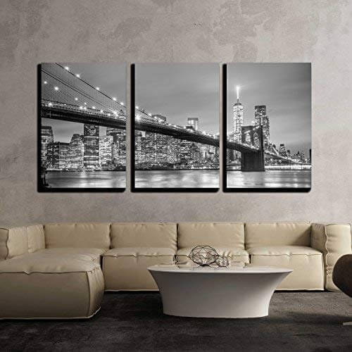 3 panel artwork of new york city