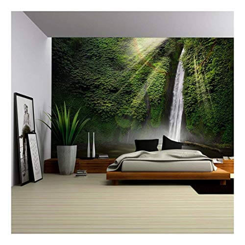man cave wall decor mural of forest