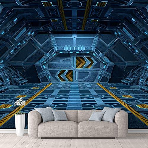 wall mural of futuristic scene for man cave