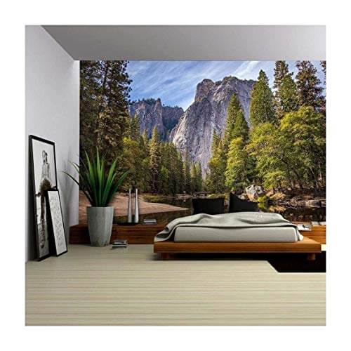 mountain themed wall mural for room