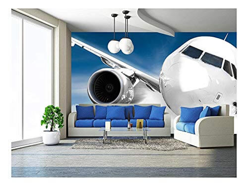 wall mural of an airplane
