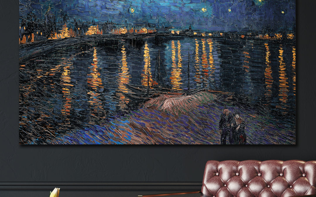 Starry night over the Rhone example of Van Gogh Style