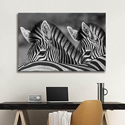 double zebra canvas art is one of our favorite zebra home decor ideas