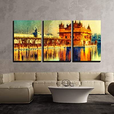 beautiful representation of a temple in India in a room