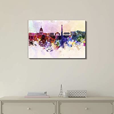 beautiful abstract Washington DC city themed decor