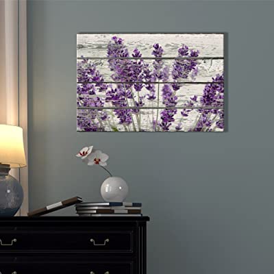 lavendar rustic flower wall decor