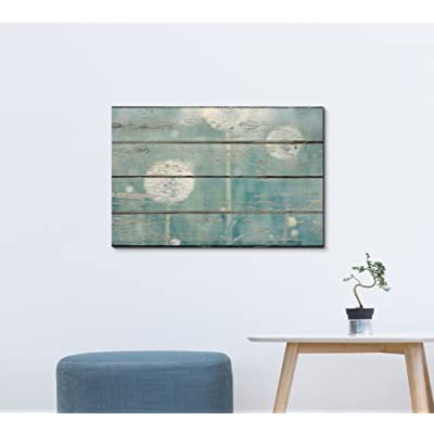 blue rustrric flower wall decor