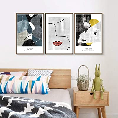 set of 3 geometric artworks