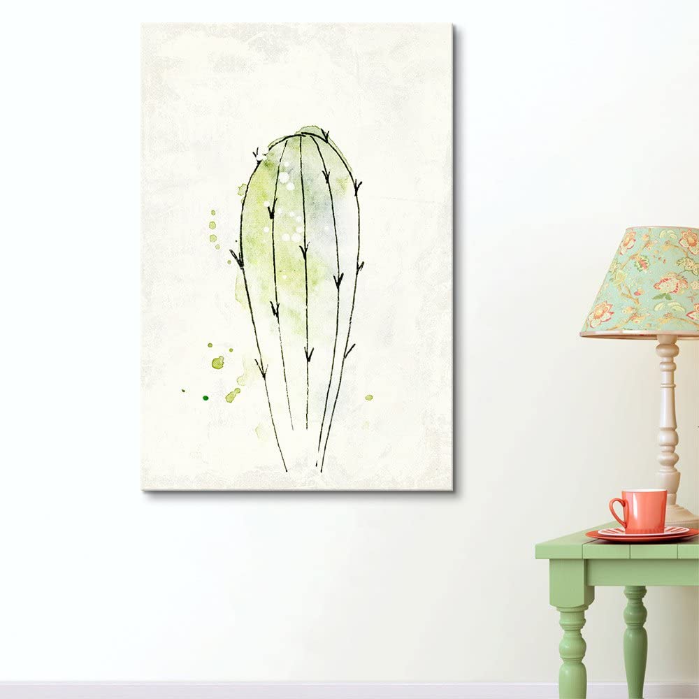 desert modern decor style art featuring a cactus