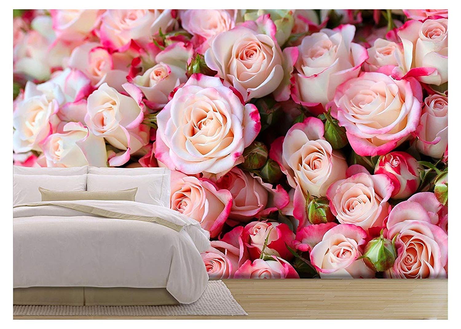 pink rose decorations for the bedroom