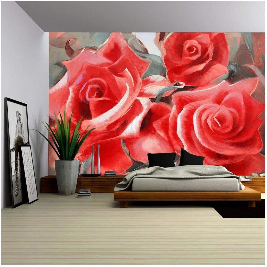 best mural rose decorationbs for the bedroom