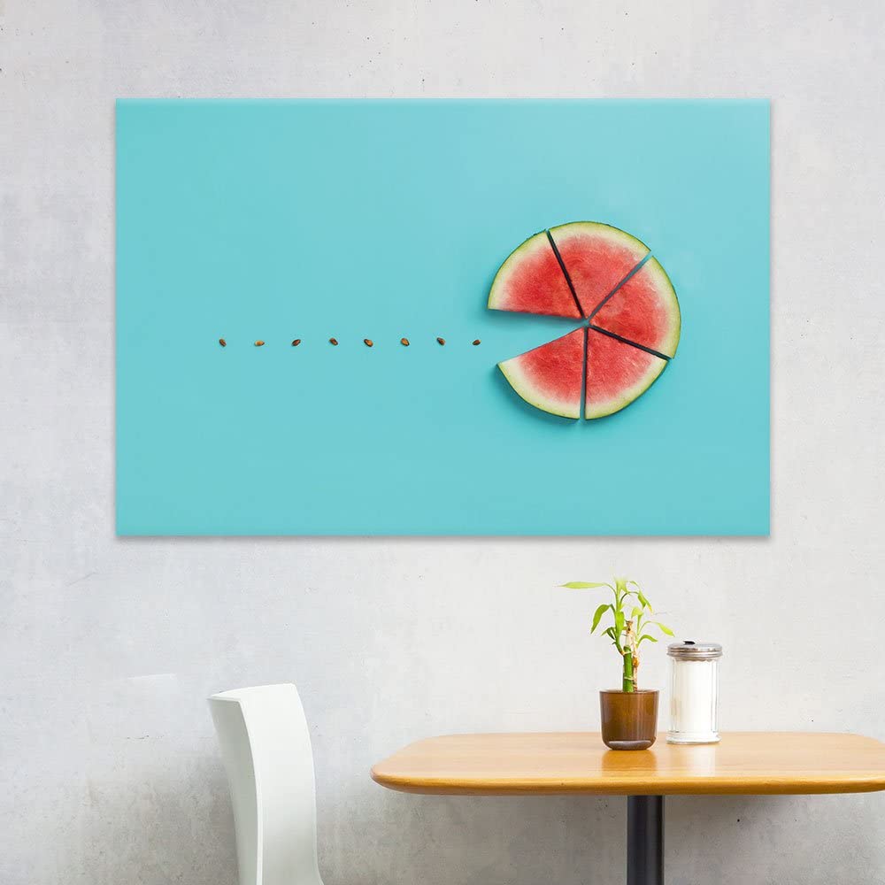 watermelon eating seeds fruit themed kitchen decor