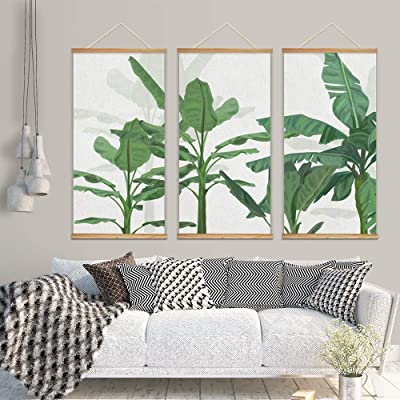 fake windo into nature amazing leaf themed living room