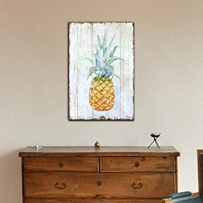 classic rustic pineapple art