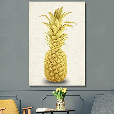 gold pineapple art