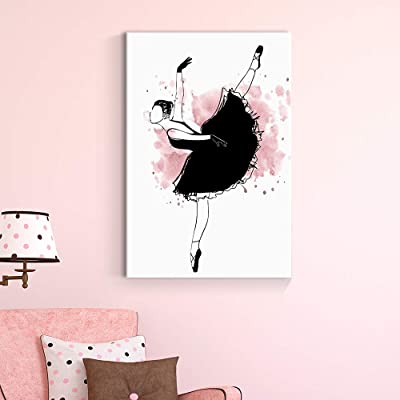 graceful ballerina nursery decor in pink