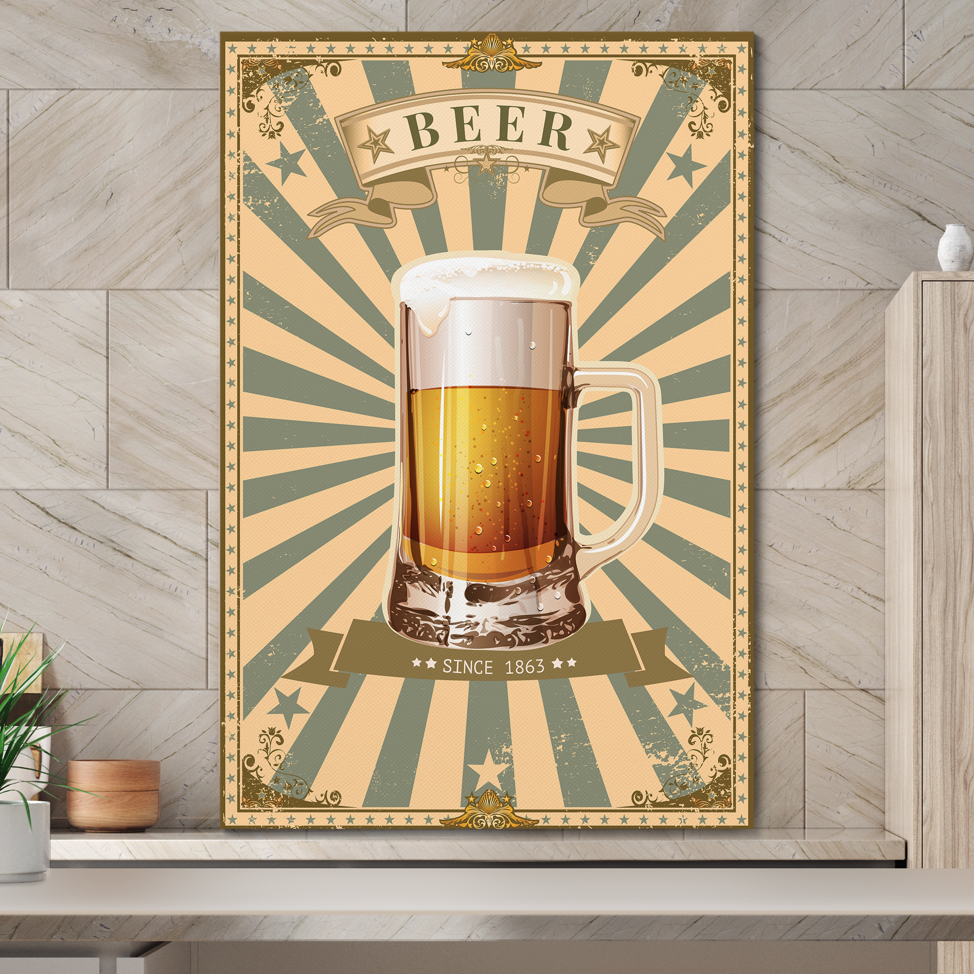 beer art print for home abr decorating ideas