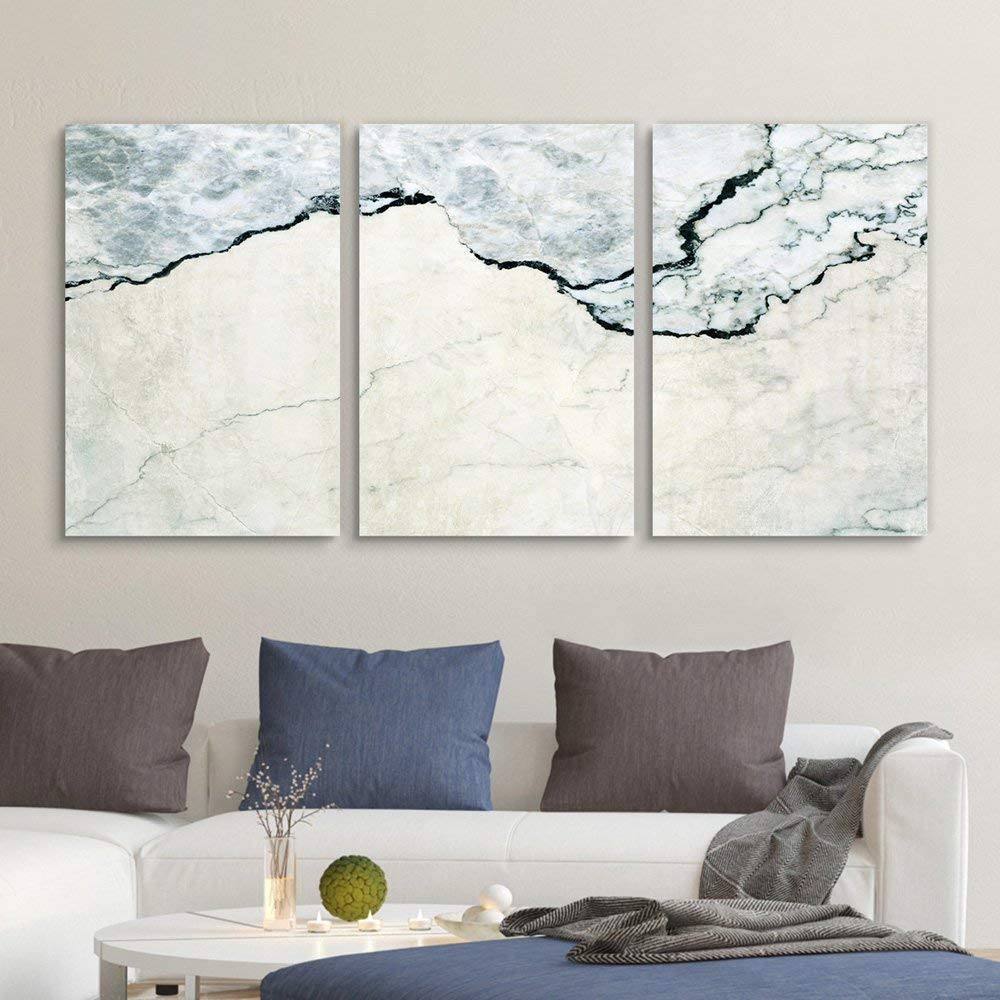 marble abract canvas making up a fancy living room