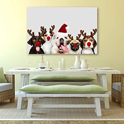 christmas dog artn happy home decor