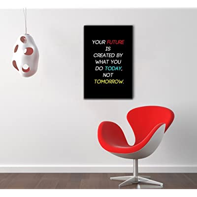 wall art featuring inspirational home decor telling you to change tomorrow with today