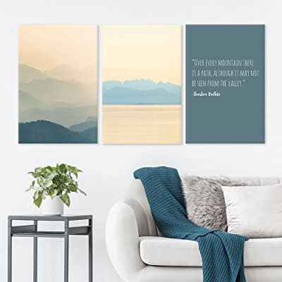 inspirational wall decor in 3 panels