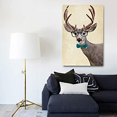 a deer canvas as kids room decor ideas