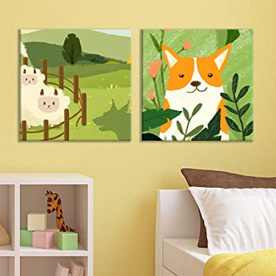 really cute for kids sheep and fox wall decor as kids room decor ideas