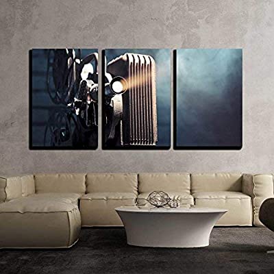 vintage 3 piece canvas cinema art