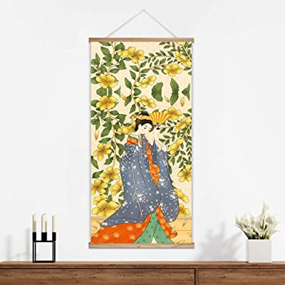 beautiful princess on a hanging poster for oriental bedroom decor