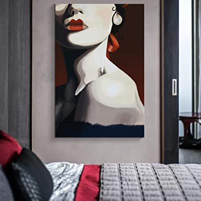 canvas art of a beautiful women in pop culture home decor