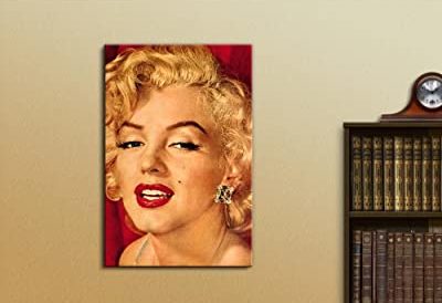 canvas wall art featuring Marilyn Monroe's face