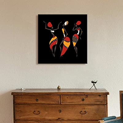 three shilhouettes of african dancers for a pop culture home decor solution