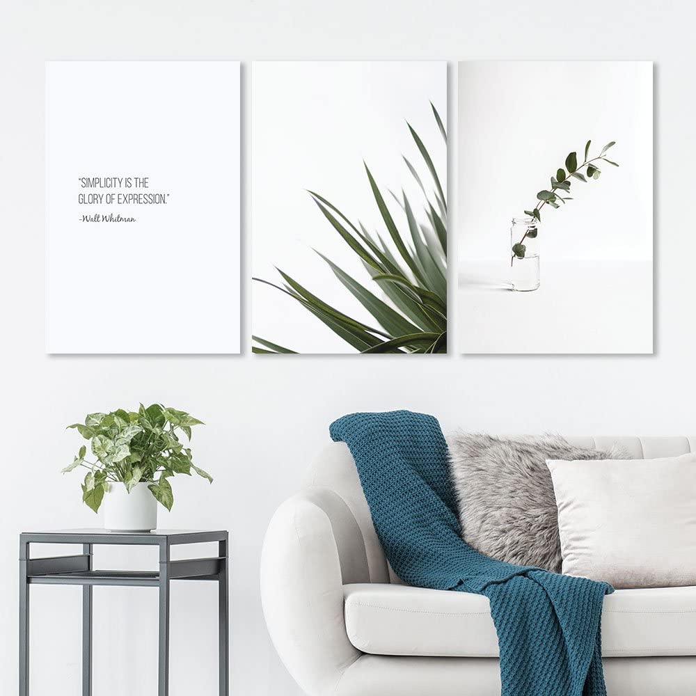reminder abhout the simplicity in life canvas over a couch adrwork for living room