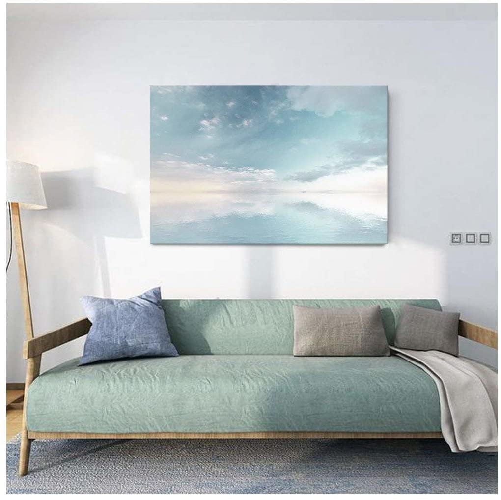 absolutely beautiful abstract ocean themed living room