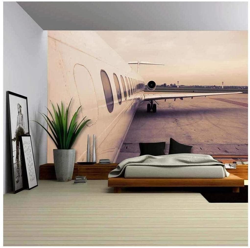 airplane side wall mural