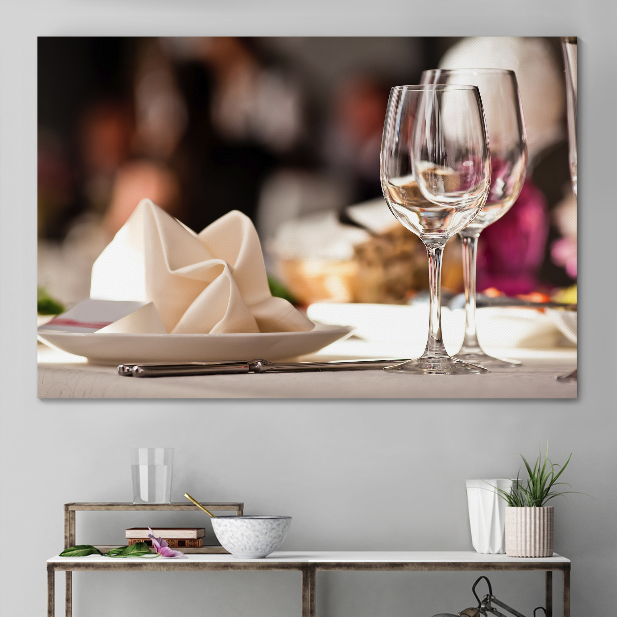 fine dining table canvas