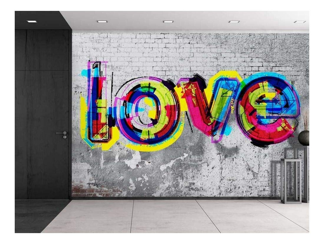 love graffiti home decor stencil