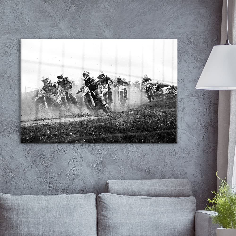 cool dirt bike canvas art