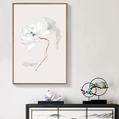 white flower canvas