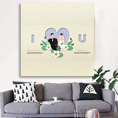 fun 2d newlyweds canvas