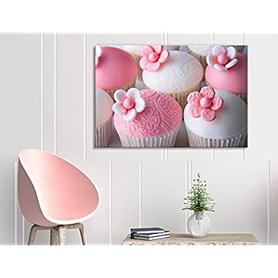 wedding cupcake canvas art