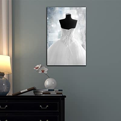 beautiful dress canvas for wedding home decor