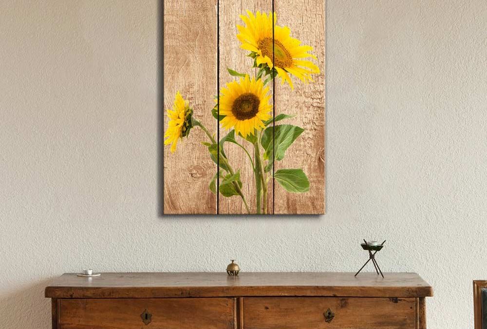 sunflower wall art